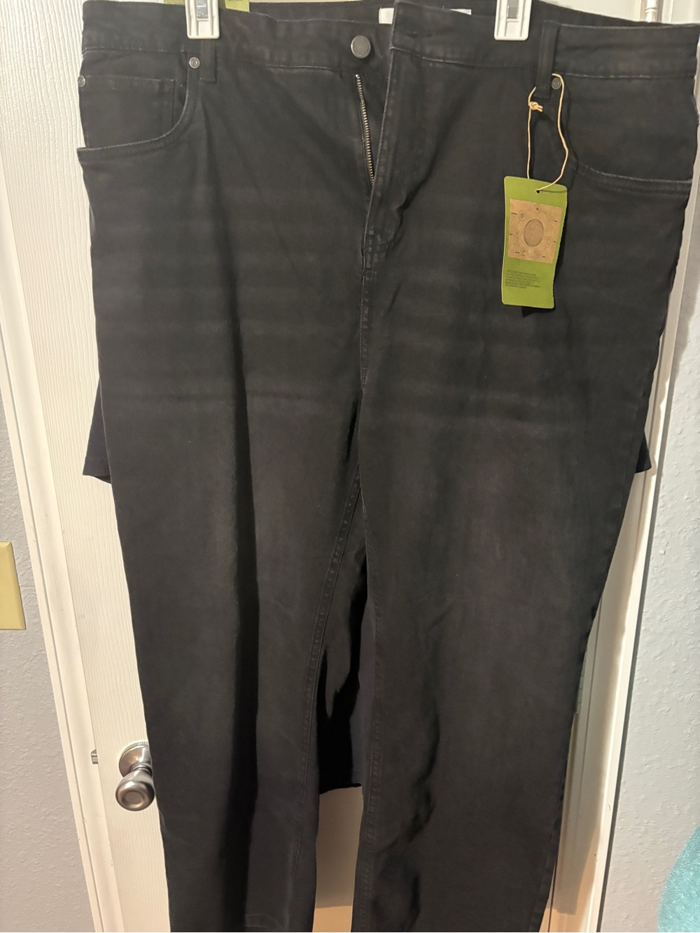 Serra Black High-Rise Straight Leg Jeans with Tag sz XL - Picture 2 of 10
